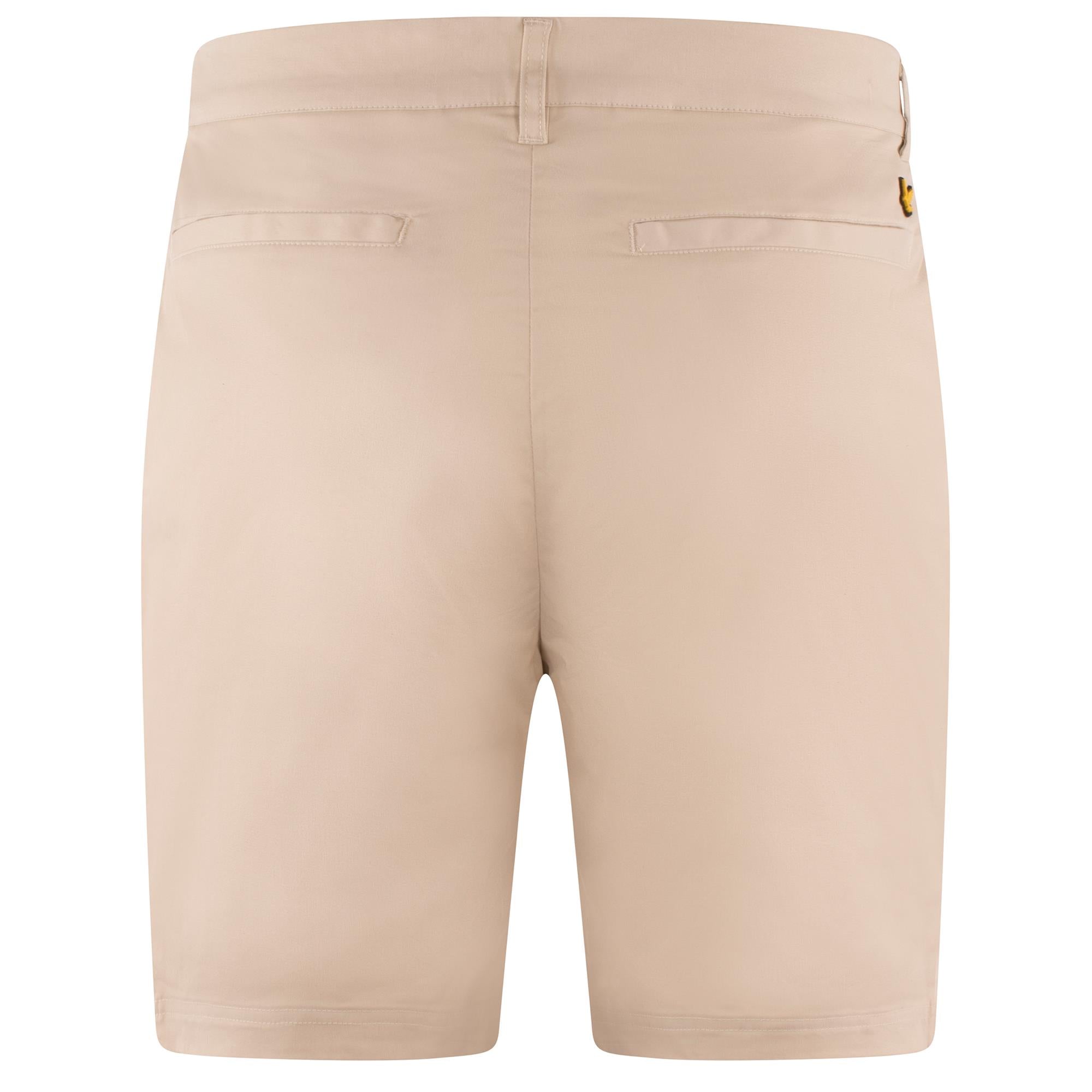 Lyle & Scott Course Stretch Chino Mens Shorts Sesame